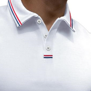 Herren-Poloshirt aus Baumwolle mit schmaler Passform und kurzen Ärmeln