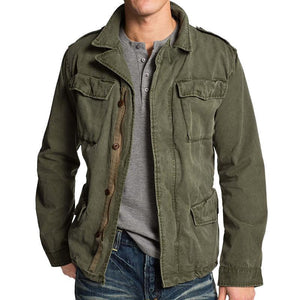 Herren Vintage Casual Workwear Feldjacke
