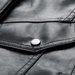 Men's Classic Casual Lapel Leather Jacket