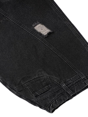 Verwaschene Distressed-Jeans 