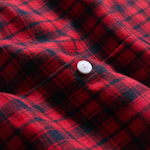 Men's Casual Plaid Long-Sleeved Shirt