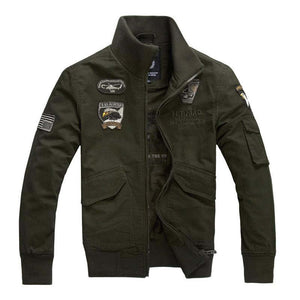 Vintage-Bomberjacke mit Reißverschluss für Herren