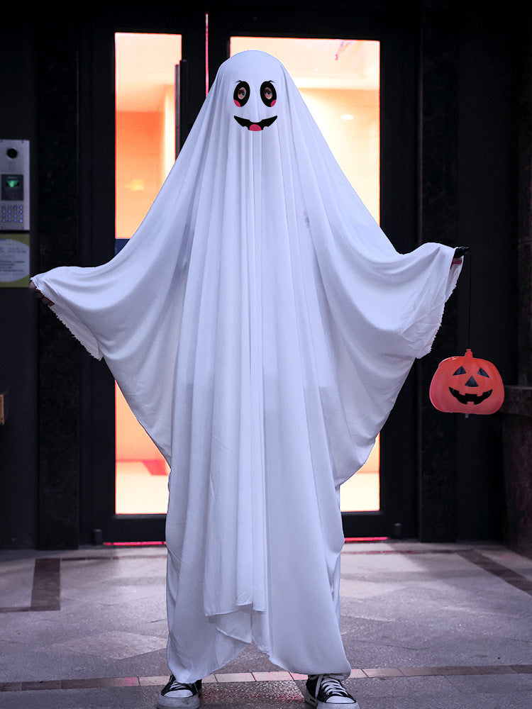 HALLOWEEN GHOST CLOAK MAKEUP BALL HALLOWEEN CHILDREN ADULT CLOTHING DRESS UP