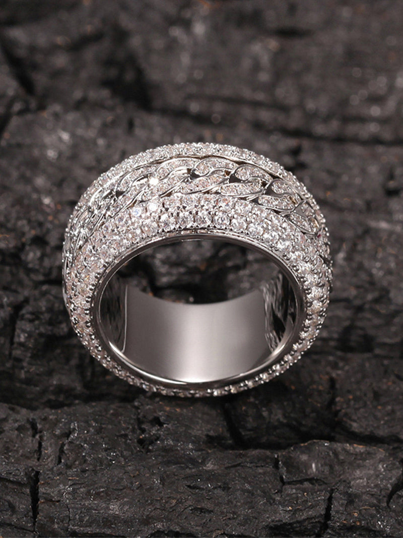 Full Diamond Spinnable Ring