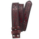 Men's Split Leather Vintage Embossed Smooth Buckle Belt