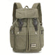 Men's Retro Outdoor Large Capacity Multi-Pocket Canvas Backpack