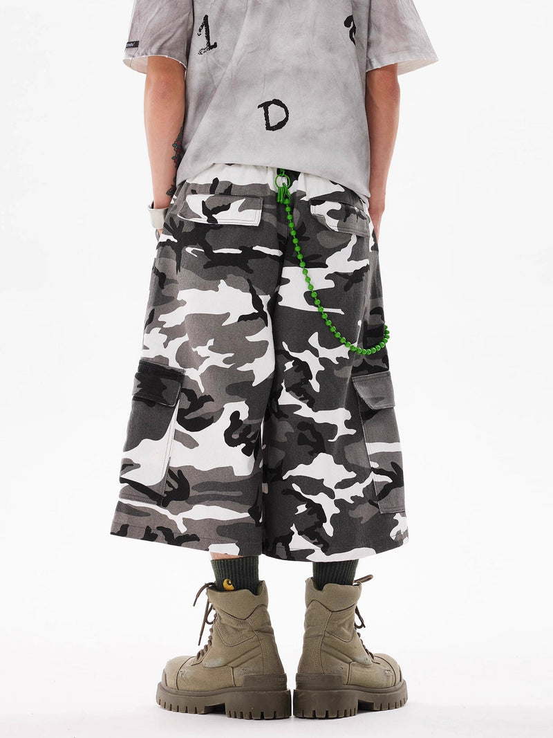 American High Street Camouflage Workwear Casual Jorts