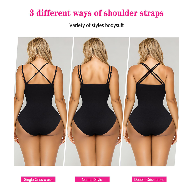 Women Double Adjustable Straps Full Body Shaper