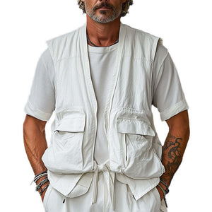 Men's Spring Fashion Simple Solid Color Work Vest