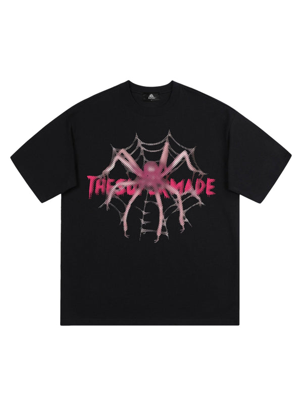 Pink Diamond Spider Hip Hop T-shirt