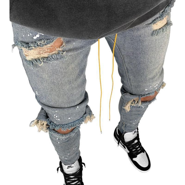 Men's Slim Fit Ripped Skinny Jeans