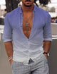 Men's Gradient Color Casual Shirt