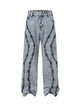 Thorn Embroidered Straight Jeans