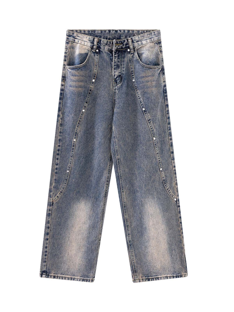 Rivet Distressed Jeans