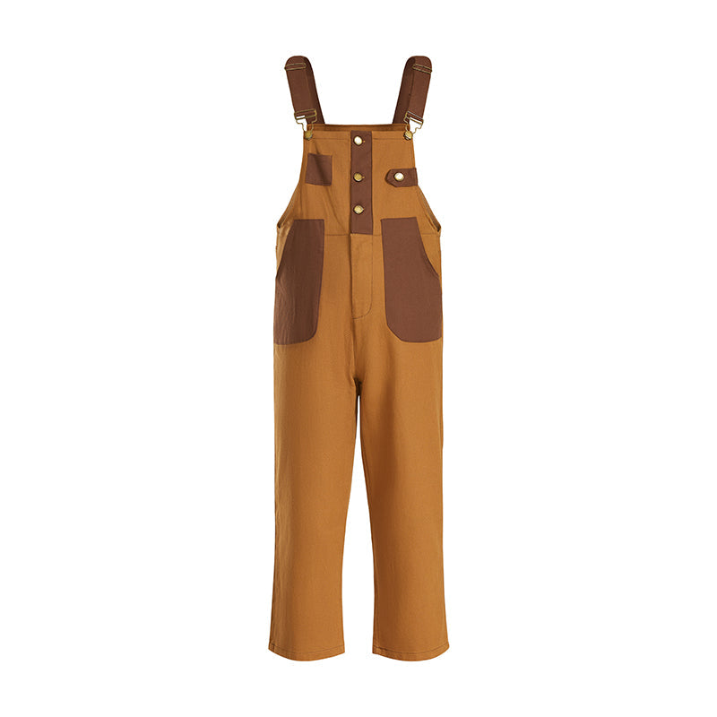 Classic Retro Straight Leg Overalls - Men's