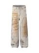 Washed Mud-Dye Straight Jeans