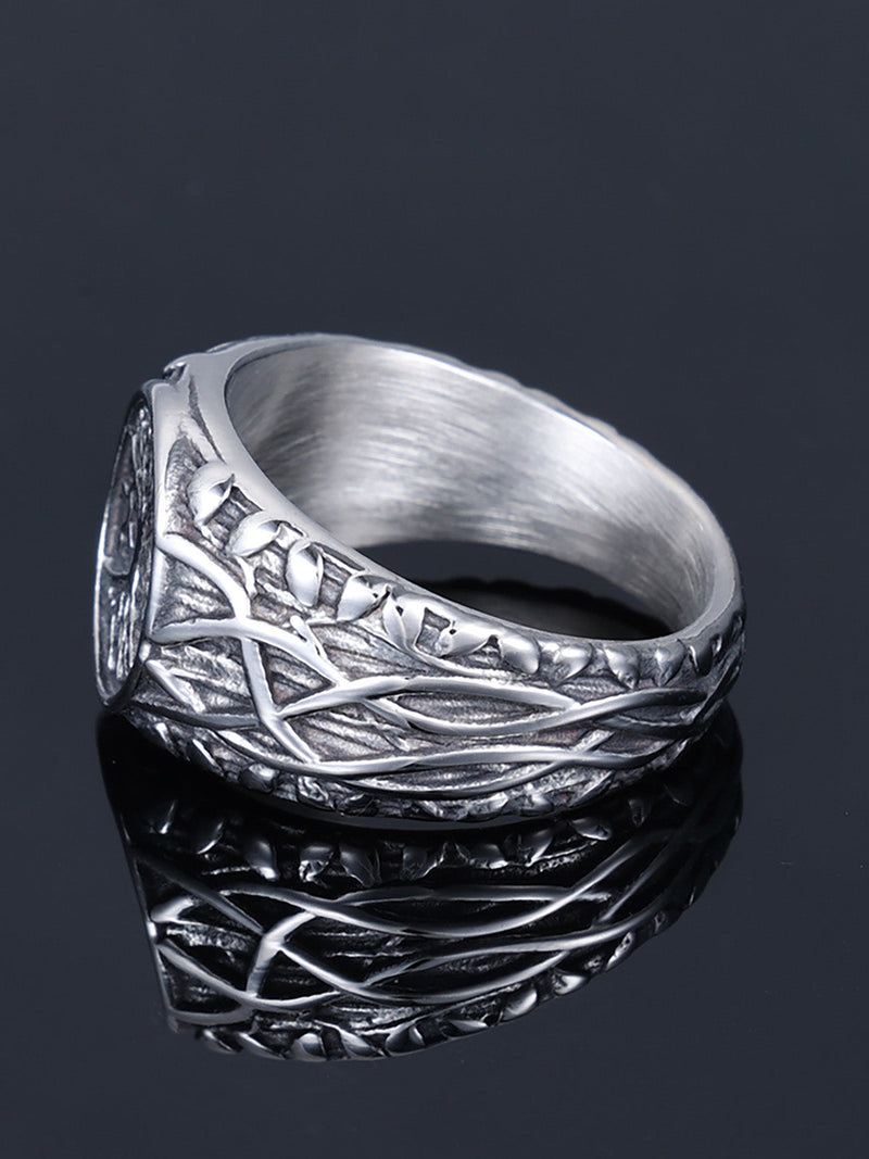 Tree Of Life Vine Stainless Steel Ring