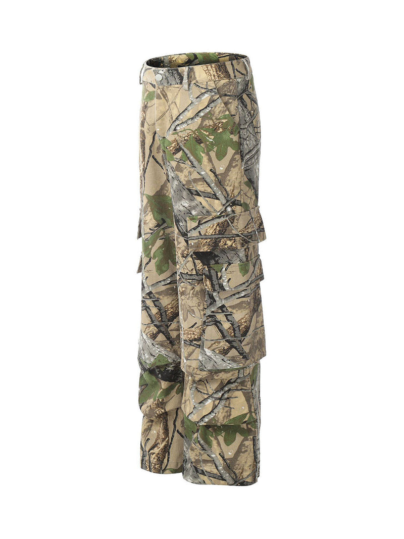 Retro Outdoor Camo Cargo Pants