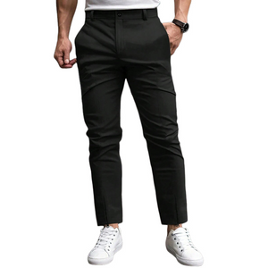 Men's Solid Color Casual Suit Pants