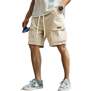 Solide Cord-Cargo-Shorts für Herren