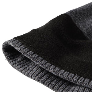 Men's Outdoor Warm Straight Brim Flat Weave Round Top Hat