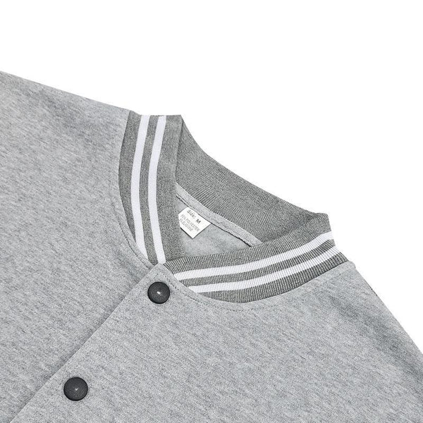 Men's Stand Collar Baseball Jacket Trousers Sports Casual Set