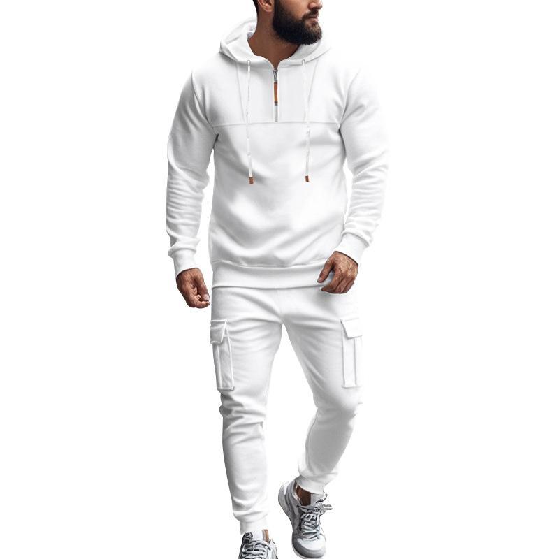 Lockeres Sport-Set aus Kapuzenpullover und Hose für Herren