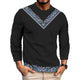 Men's Printed Casual Round Neck Long Sleeve T-Shirt