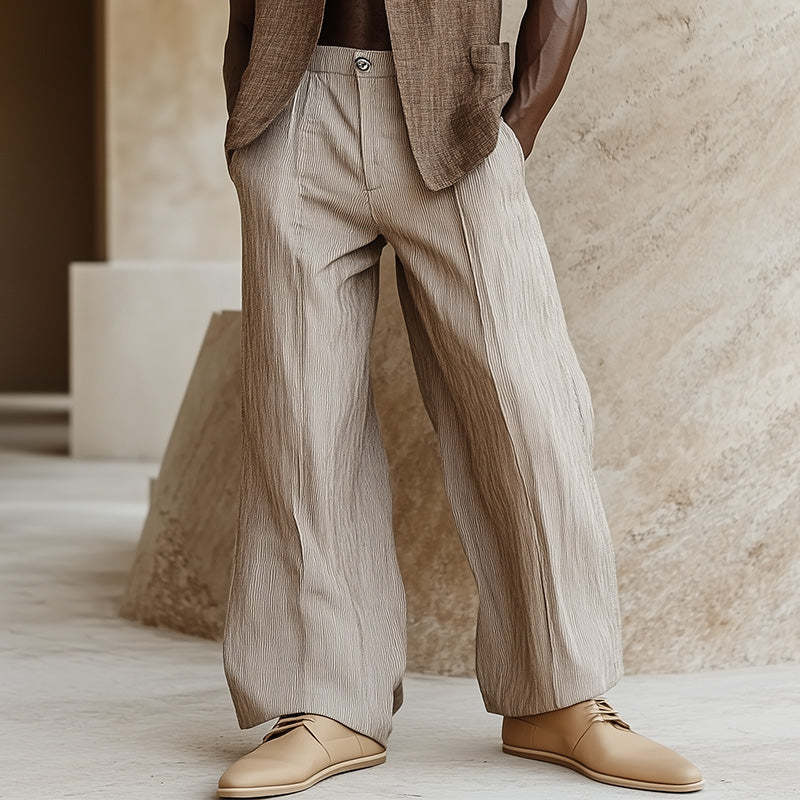 Men's Spring Fashion Simple Solid Color Casual Pants