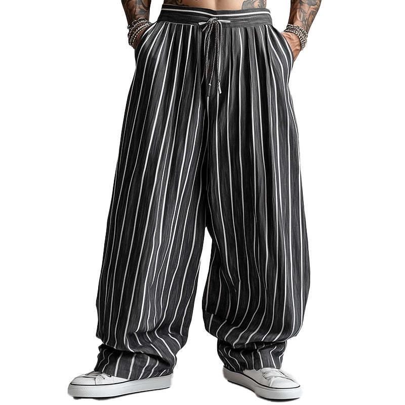 Lockere Freizeithose mit Nadelstreifen für Herren