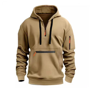 Men's Casual Multi-pocket Loose Sports Hoodie
