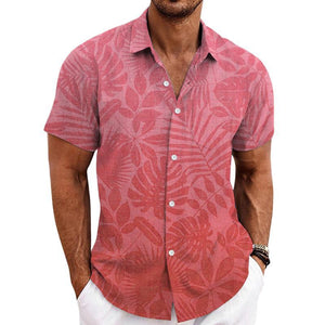 Men's Printed Hawaiian Short Sleeve Shirt