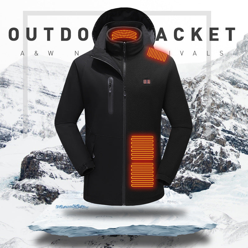 INTELLIGENT HEATING JACKET MEN'S OUTDOOR JACKET HEATING COTTON JACKET