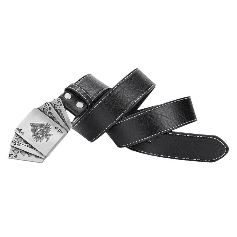 Men's Punk Style Playing Card Belt