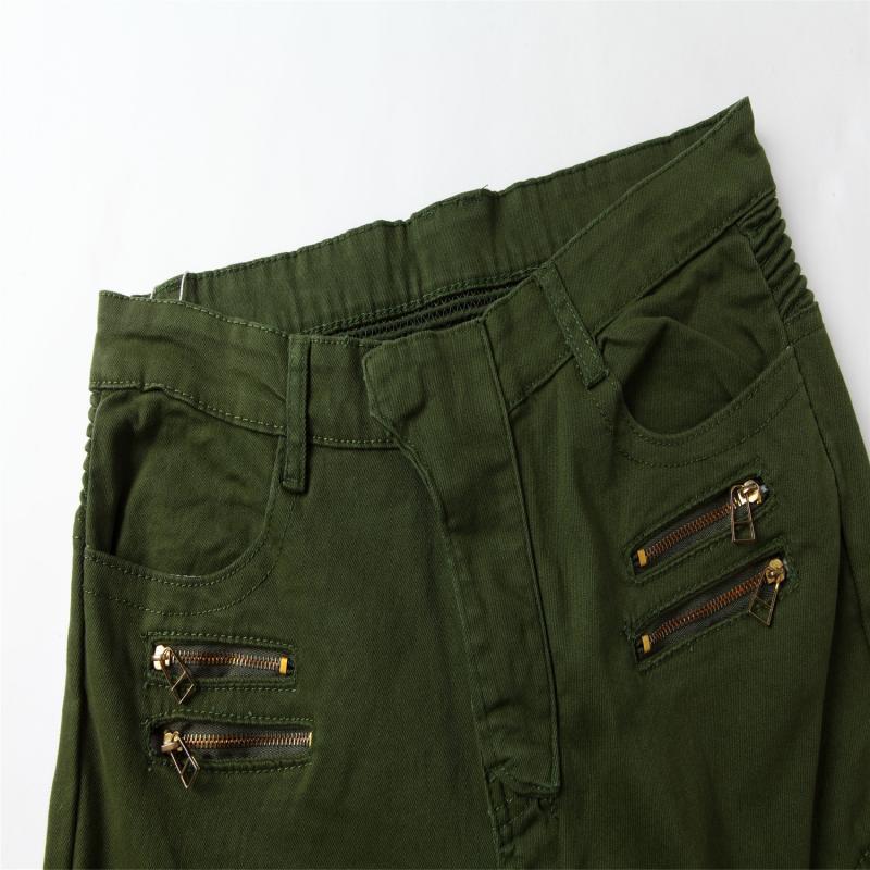 Herren Slim Jeans mit Reißverschlussdekor und mehreren Taschen