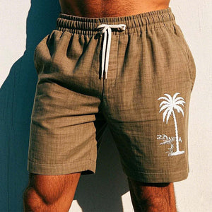 Schlichte, bestickte Freizeitshorts für Herren