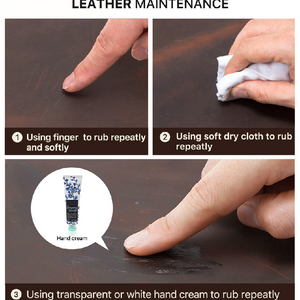 Men's Portable Top Layer Cowhide Hollow Glasses Storage Bag