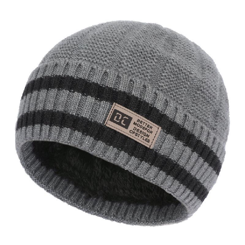 Vielseitige warme Strickmütze für Herren