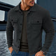 Men's Vintage Waffle Solid Lapel Jacket