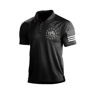 1776 RAGLAN-GRAFIKPOLOSHIRT