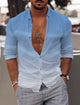 Men's Gradient Color Casual Shirt