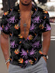 Men's Hawaiian Aloha Leaves Design Shirt