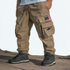 USA FLAG OUTDOOR WEARABLE QUICK DRY MULTI-POCKET CARGO PANTS