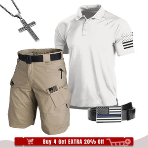 USA FLAG USA FLAG POLOSHIRT MIT RAGLAN-GRAFIK