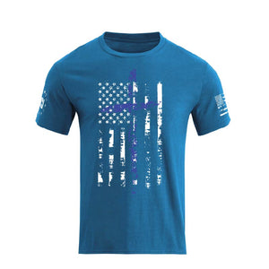 T-Shirt mit USA-Flagge, 100 % Baumwolle, Grafik