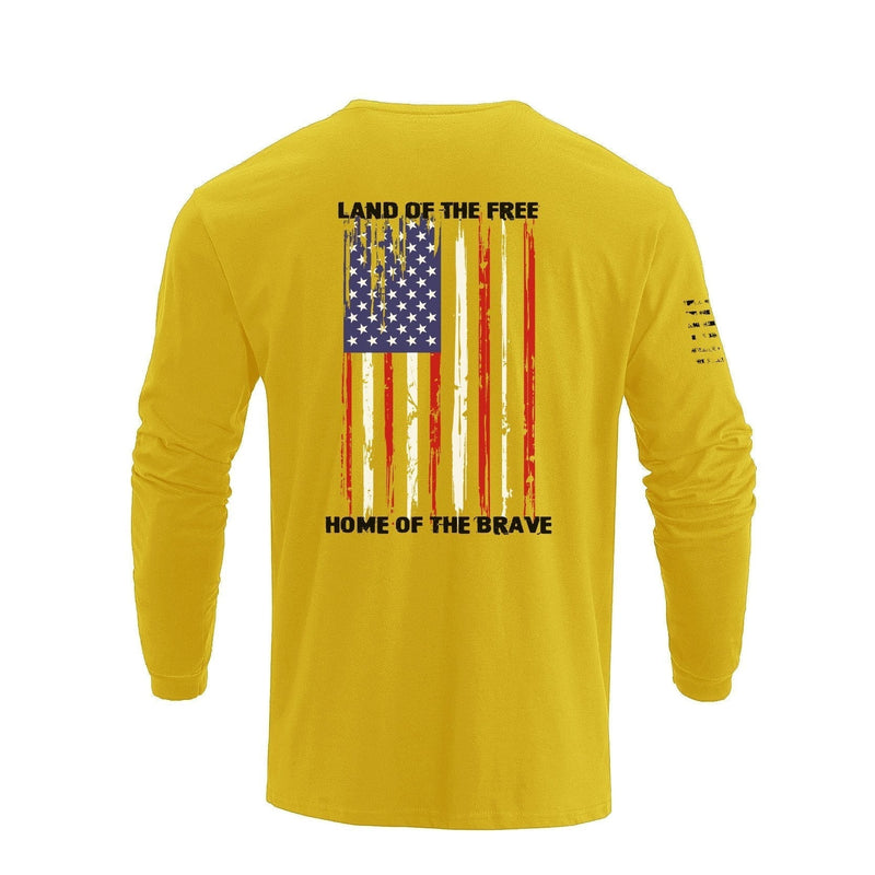 USA FLAG GRAPHIC LONG SLEEVE T-SHIRT