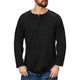 ESSENTIALS BUTTON HENLEY QUICK DRY LONG SLEEVE HENLEY SHIRT