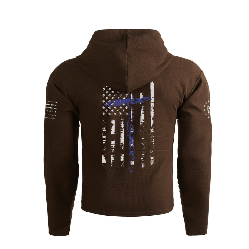 WAFFLE USA FLAG CROSS BREATHABLE HOODIE