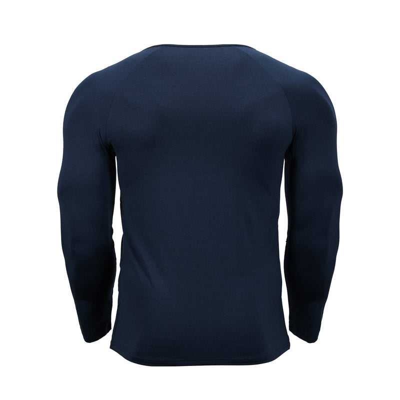 ESSENTIALS BUTTON HENLEY QUICK DRY LONG SLEEVE HENLEY SHIRT