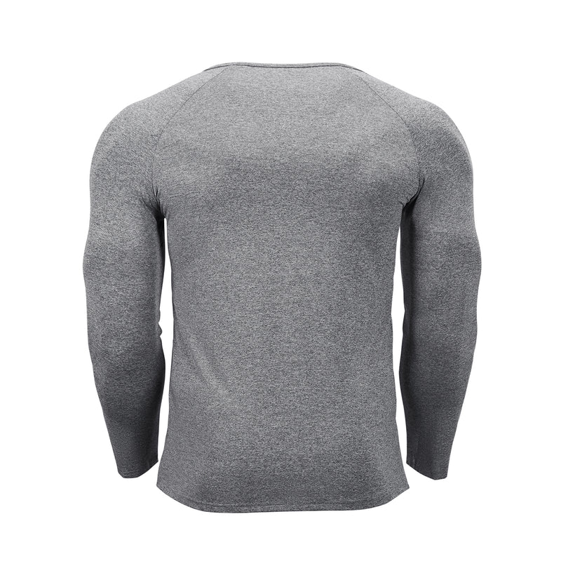 ESSENTIALS BUTTON HENLEY QUICK DRY LONG SLEEVE HENLEY SHIRT